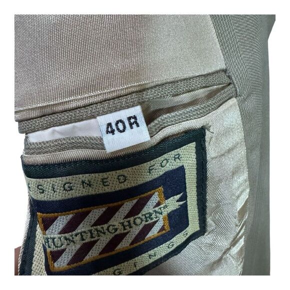40R J Riggings  Men Blazer  Jacket beige Plaid - Picture 6 of 8